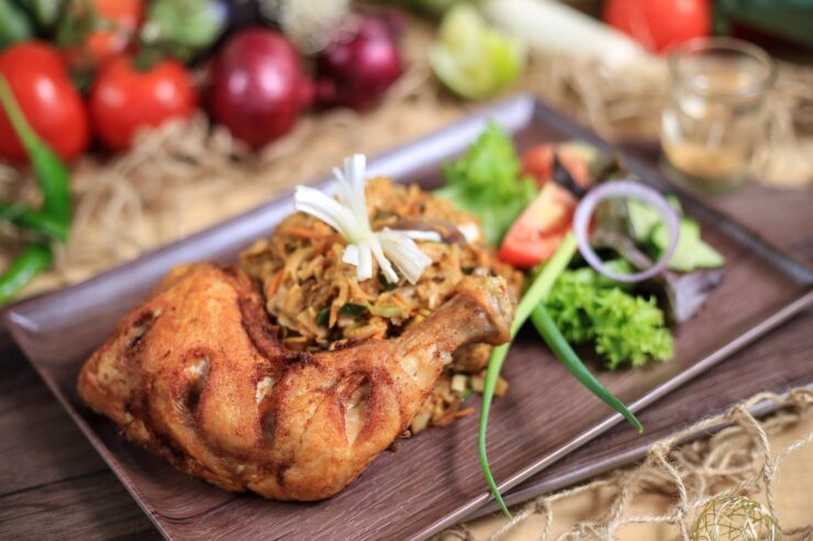 Roast Chicken Koththu