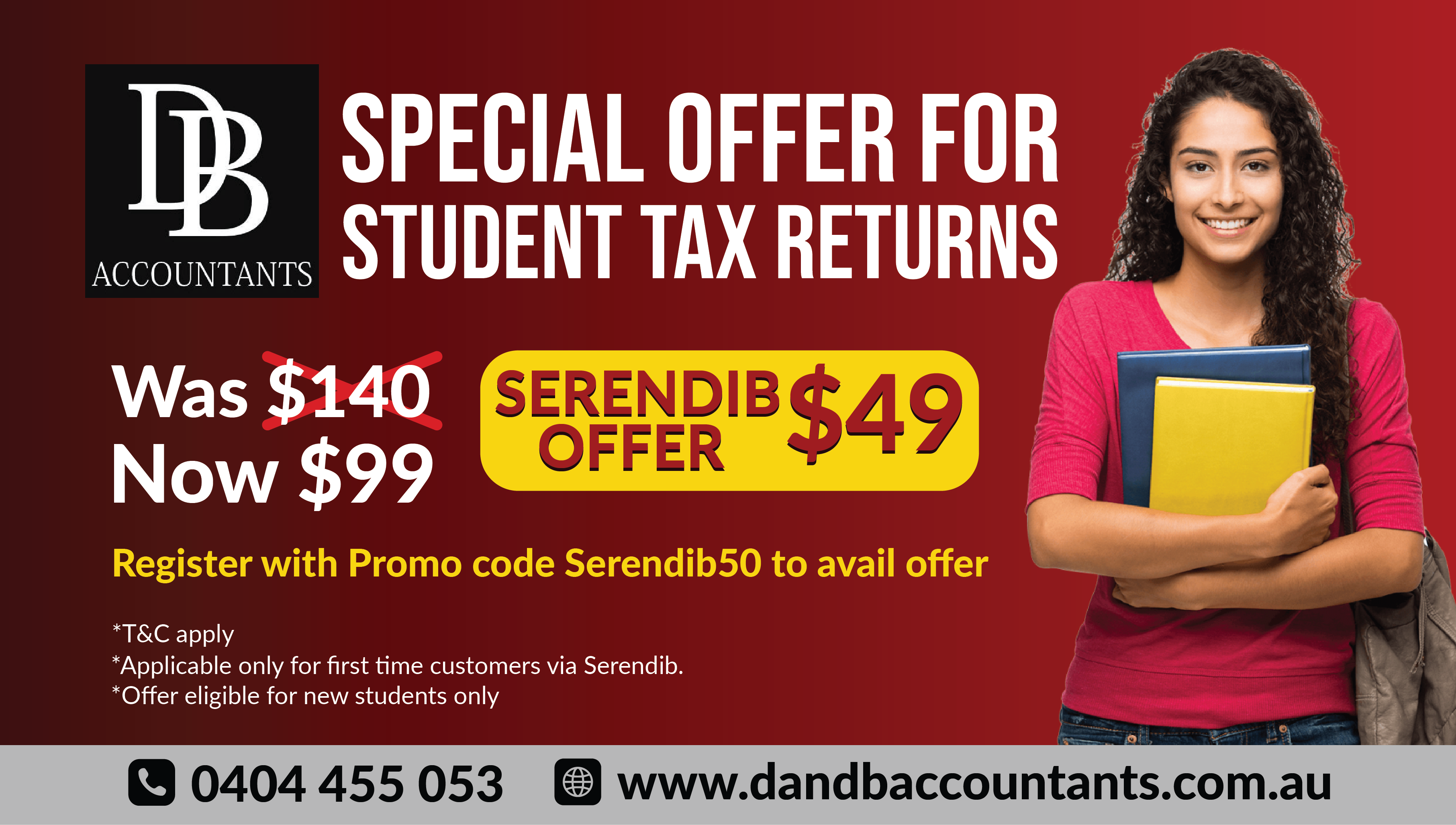 Special offer for Student Tax Returns